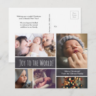 Joy till världsutlysningen om jul i Baby Vykort
