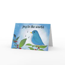 Joy till World Bluebird Helgdag Card