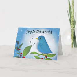Joy till World Bluebird Helgdag Card Kort