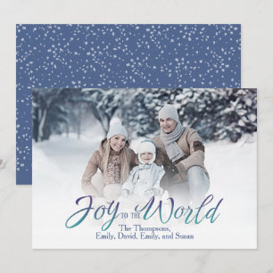 Joy till World Calligraphy jul 1 Photo Julkort