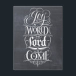 Joy till World Chalkboard Lettering jul Helg Vykort<br><div class="desc">Varje gång jag sjungor i jul sång, är ... "Joy to the World.."-delen alltid så mycket roligtar. Det kommer ut i fullt styrka och med... Joy. Det var inspirationen till denna fantastiska biet i kalligrafisk grafik genom att professionell skrev konstnären Ivan Angelic. Så modernt, så modernt och ja, inspirerande. Det...</div>