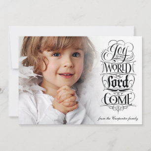 Joy till World Christian julfoto Julkort