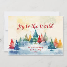 Joy till World Colorful Gräs jul Card
