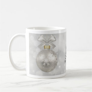 Joy till World Elegant Silver jul Boll Kaffemugg