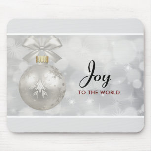 Joy till World Elegant Silver jul Boll Musmatta