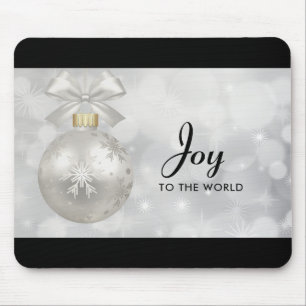 Joy till World Elegant Silver jul Boll Musmatta