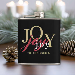 Joy till World Festive Typography-julen Fickplunta