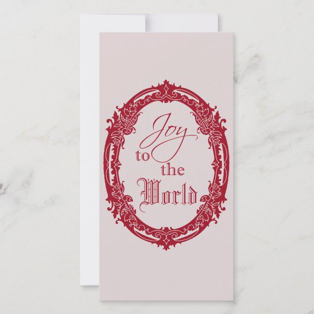Joy till World Flat julhälsningskort Tack Kort (Framsida)