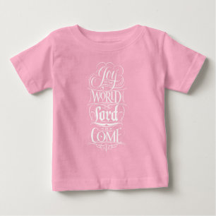 Joy till World Jul Chalkboard Christian T-shirt