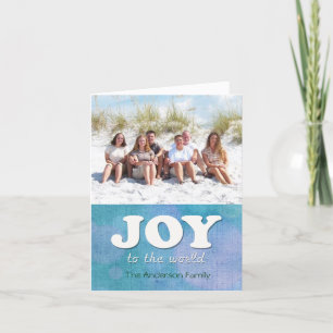 Joy till World Jul Photo Card Helgkort