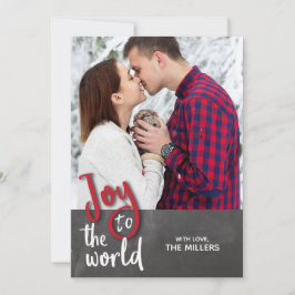 Joy till World Jul Photo Card Julkort