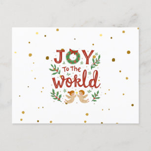 Joy till World Jul Postcard Vykort