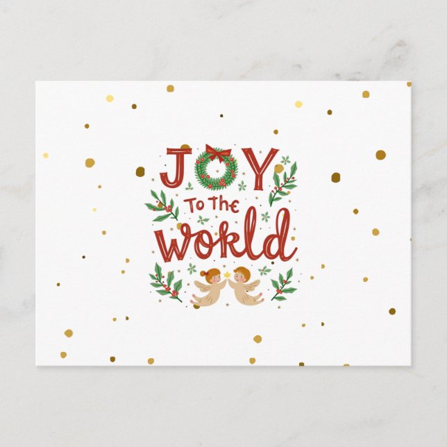 Joy till World Jul Postcard Vykort (Framsida)