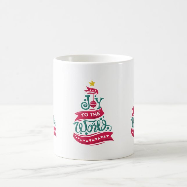Joy till World Jul Quote Typography Kaffemugg (Center)