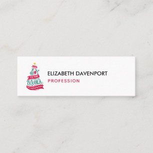 Joy till World Jul Quote Typography Mini Visitkort