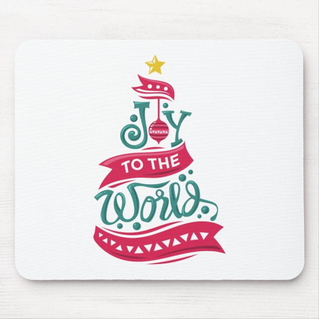 Joy till World Jul Quote Typography Musmatta (Framsidan)