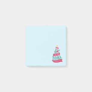 Joy till World Jul Quote Typography Post-it Block