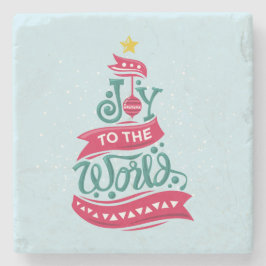 Joy till World Jul Quote Typography Stenunderlägg