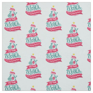 Joy till World Jul Quote Typography Tyg