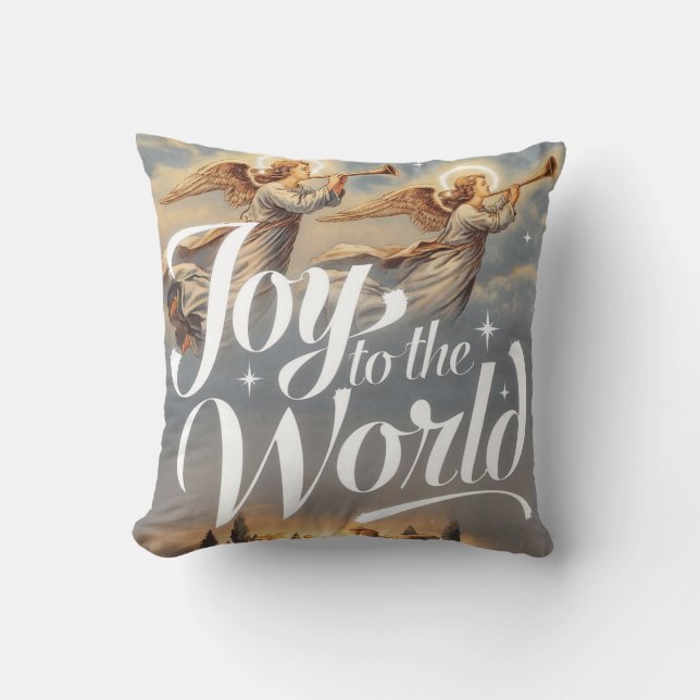 Joy till World juldesign Kudde (Framsida)