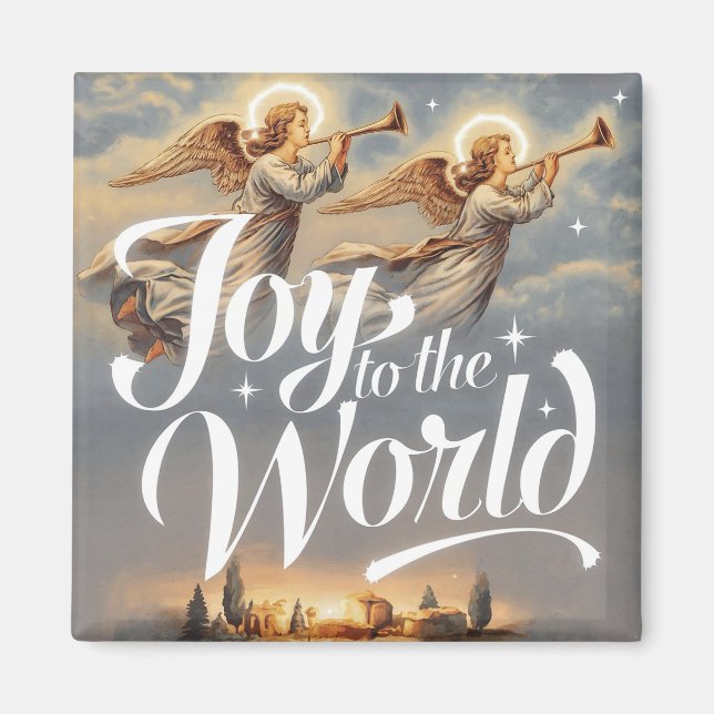 Joy till World juldesign Magnet (Framsidan)