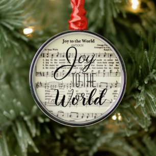 Joy till World Metall Ornament