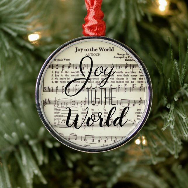 Joy till World Metall Ornament (Träd)