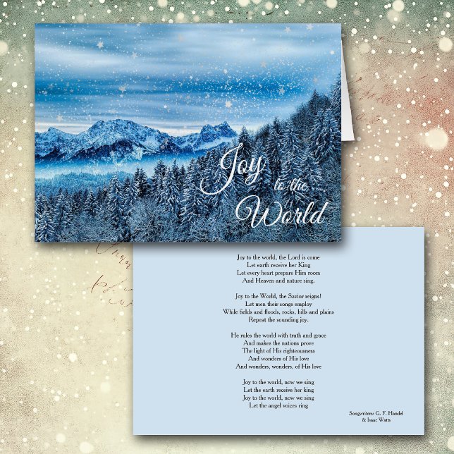 Joy till World Mountain Forest-julen Hälsningskort (Skapare uppladdad)