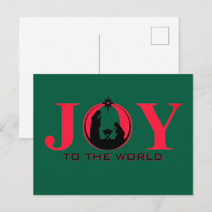 Joy till World Ntivity-julvykort Helg Vykort