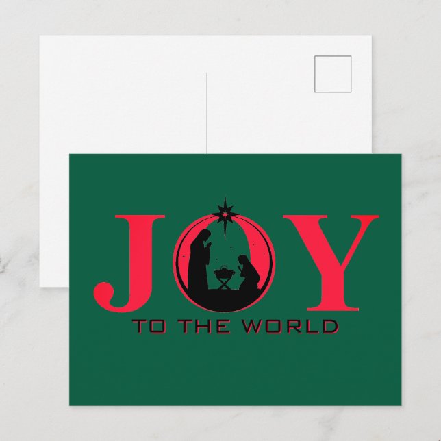 Joy till World Ntivity-julvykort Helg Vykort (Fram/baksida)