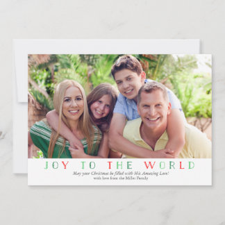 Joy till World Photo jul Card Julkort