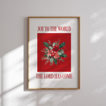 Joy till World Poinsettia-julen Poster