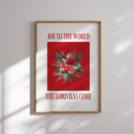 Joy till World Poinsettia-julen Poster