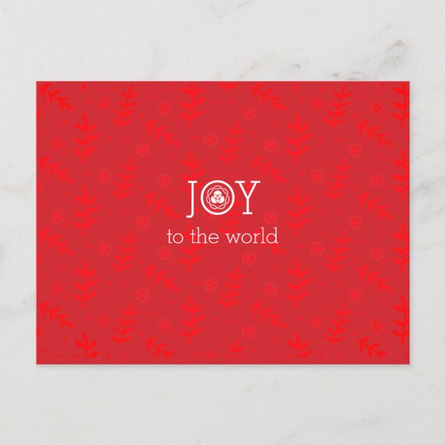 Joy till World Red Ditsy Helg Vykort (Framsida)