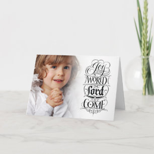 Joy till World Religiösa jul Angel Praying Helgkort