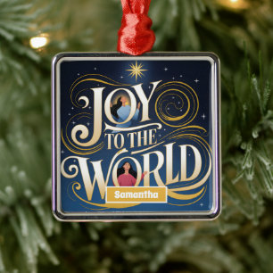 Joy till World Religiösa jul Julgransprydnad Metall