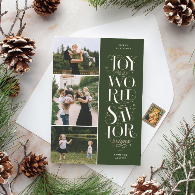 Joy till World Religiösa-julkortet Julkort (joy to the world religious christmas card)