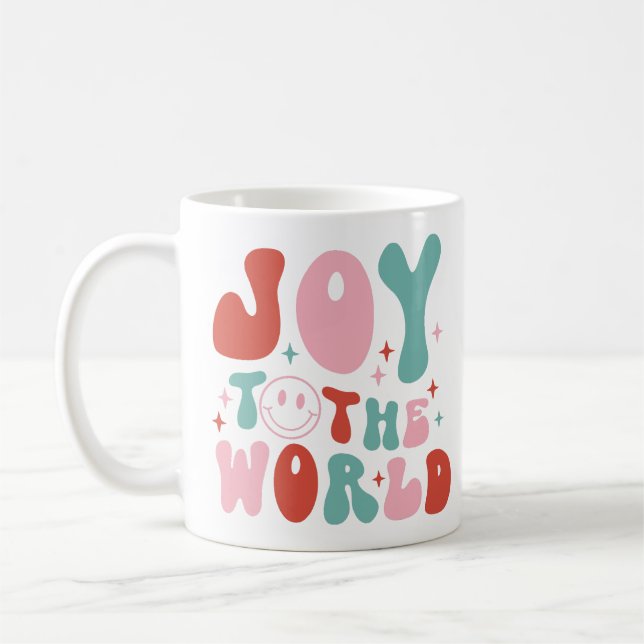 Joy till World Retro-julen Kaffemugg (Vänster)