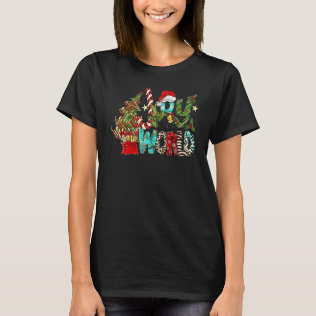 Joy till World Sweater Stil T Shirt (Framsida)