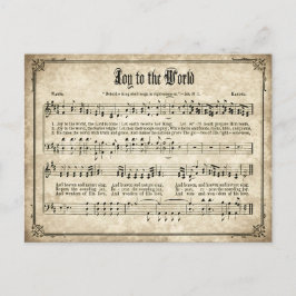 Joy till World Vintage jul-vykortet Sång Helg Vykort