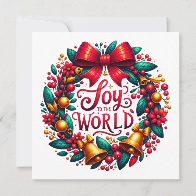 Joy till World Wandeeting Card Julkort (Framsida)