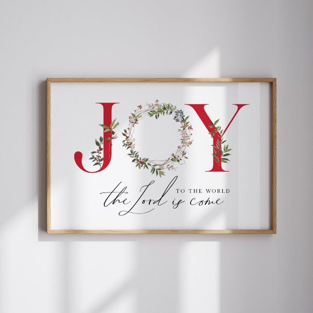 Joy till World Water Color-julen poster (Skapare uppladdad)