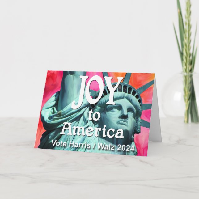 Joy to America Harris Walz Kort (Framsida)