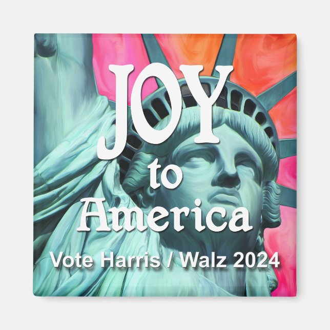 Joy to America Harris Walz Magnet (Framsidan)