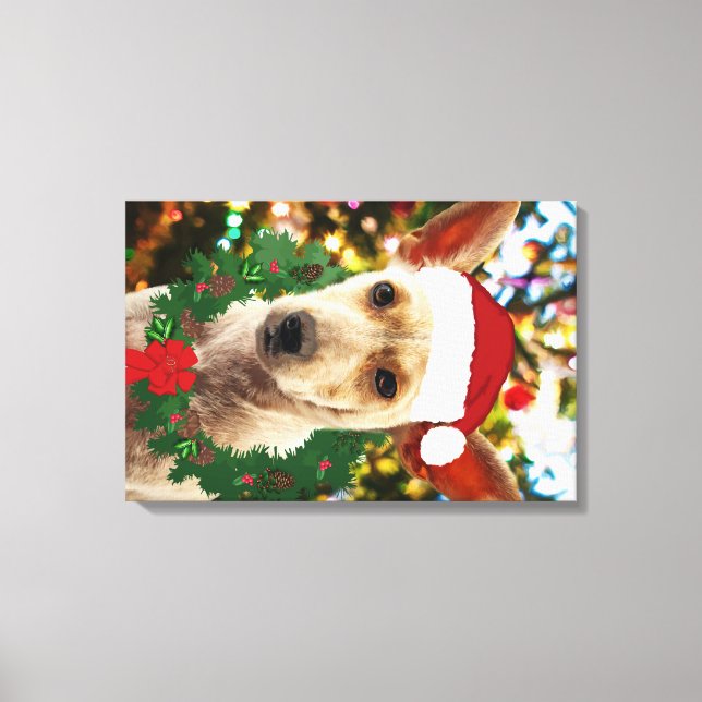 Joy to the Puppy Canvastryck (Framsida)