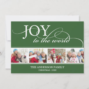 JOY TO THE WORLD   HELGDAG-FOTOKORT JULKORT