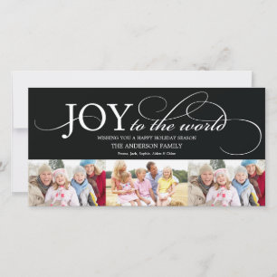JOY TO THE WORLD HELGDAG PHOTO-KORT JULKORT