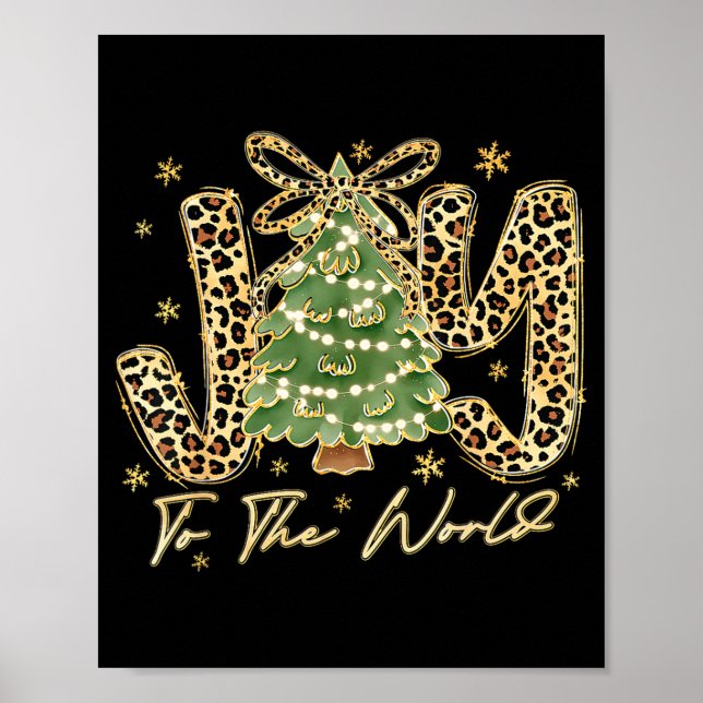 Joy To The World Jesus Christian Christmas Xmas Tr Poster (Framsidan)