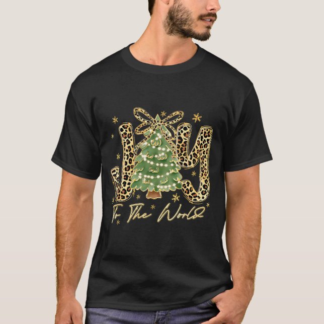 Joy To The World Jesus Christian Christmas Xmas Tr T Shirt (Framsida)