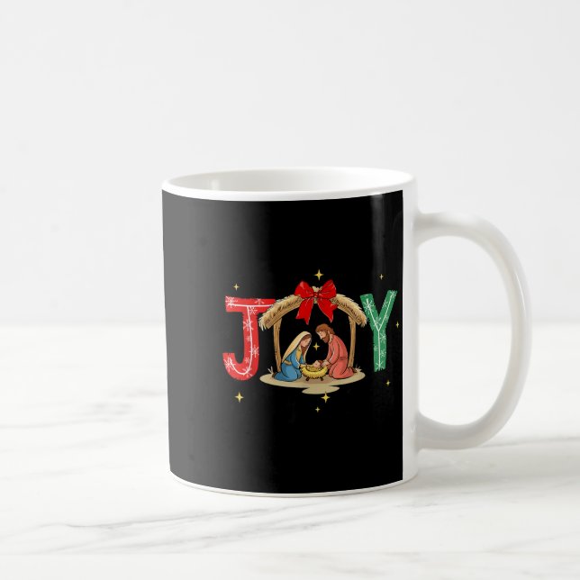 Joy To The World Jesus Christian Nativity Scence C Kaffemugg (Höger)